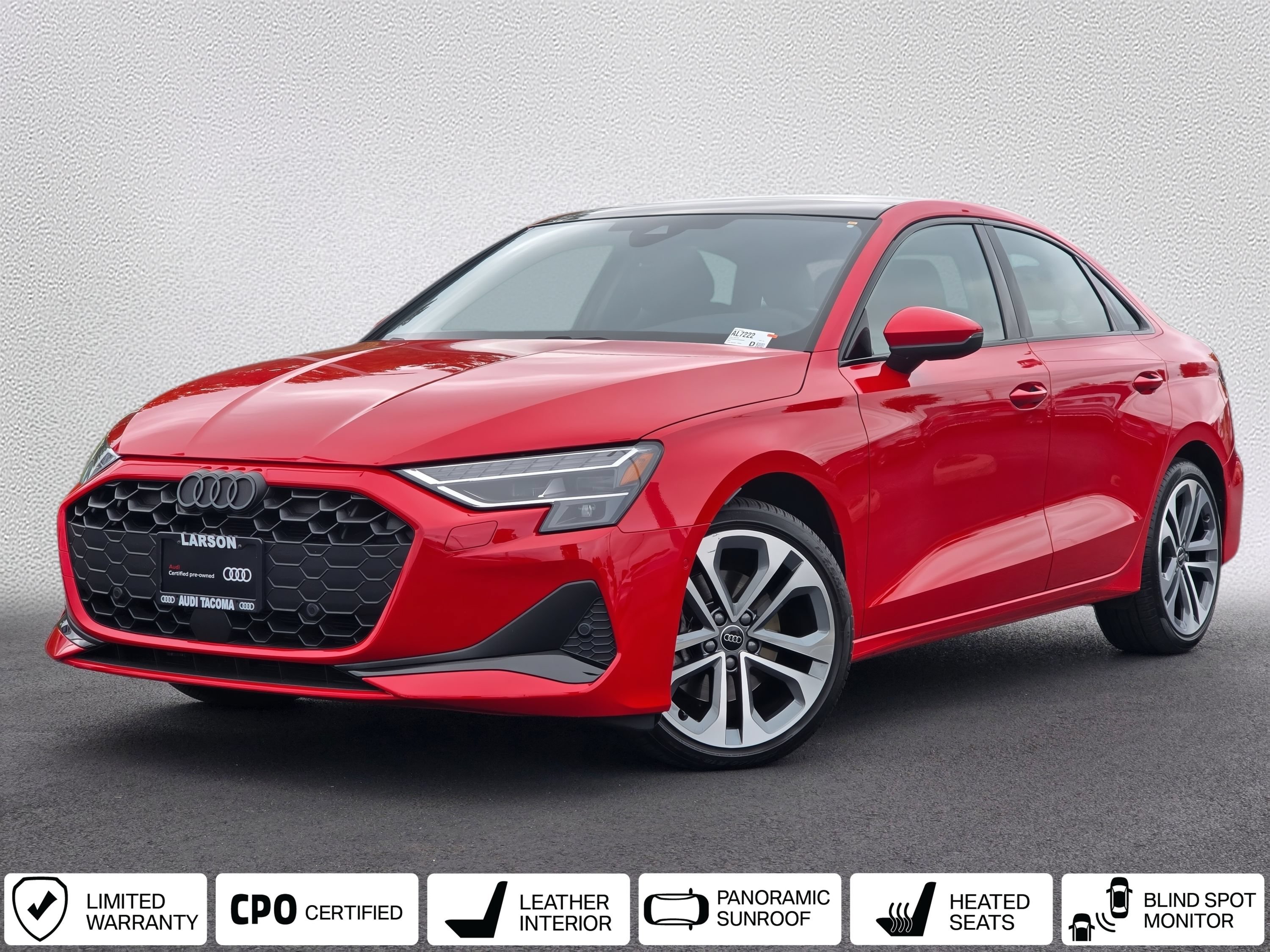 Certified 2025 Audi A3 2.0T Premium Plus w/ Premium Plus Package