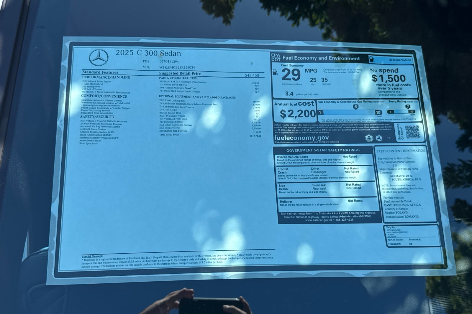 New 2025 Mercedes-Benz C 300 Sedan image 50