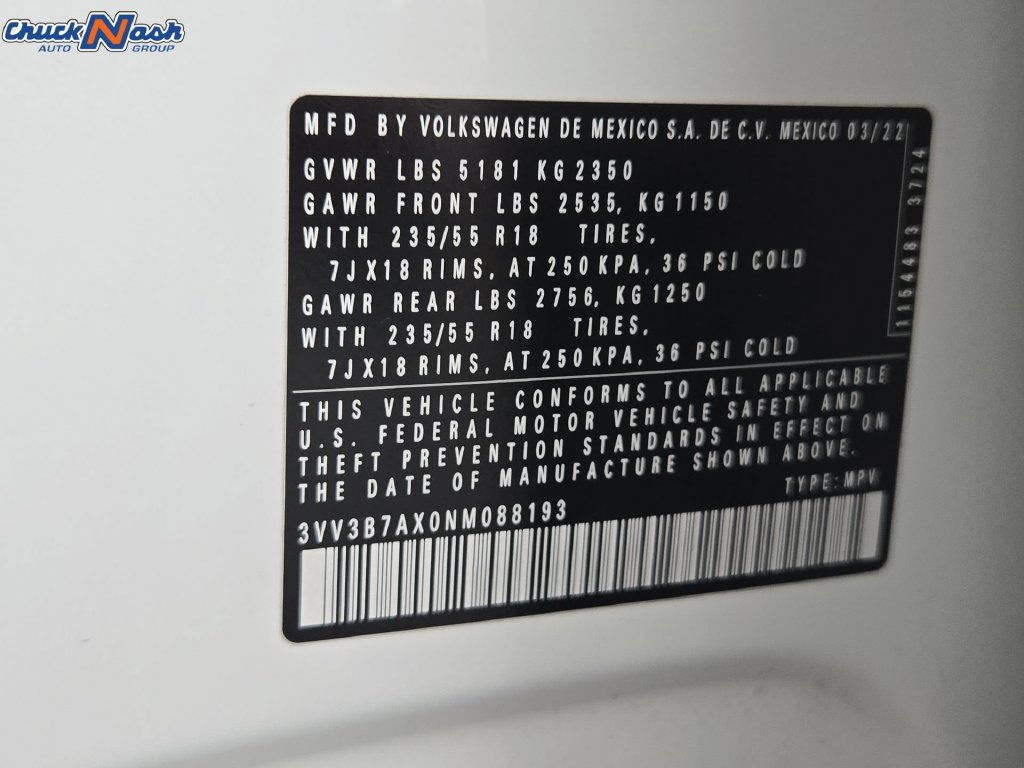 Used 2022 Volkswagen Tiguan SE FWD image 38