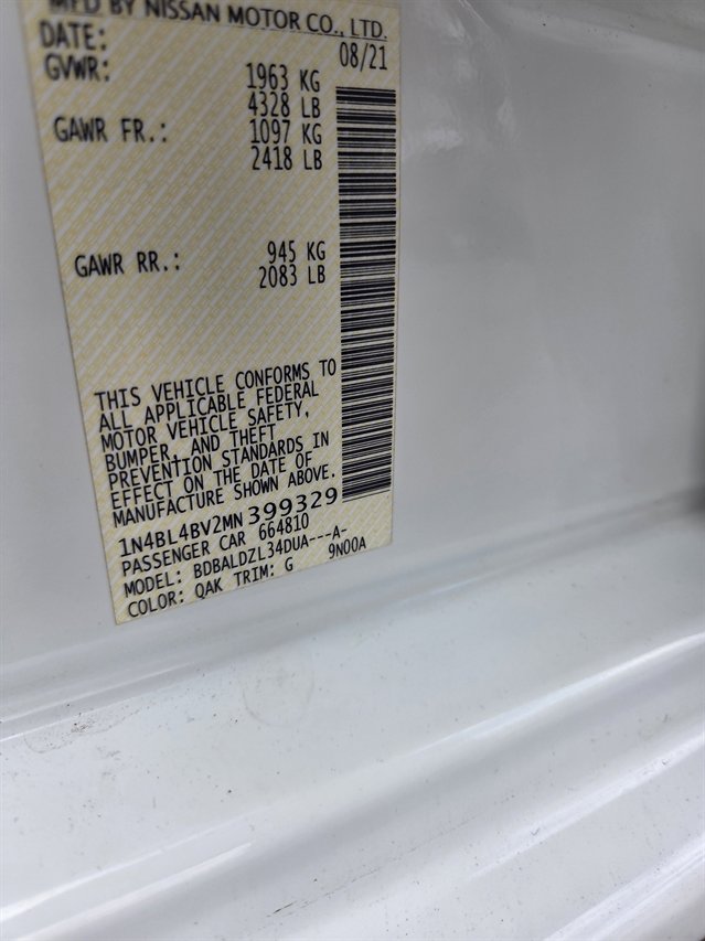 Used 2021 Nissan Altima 2.5 S FWD image 13