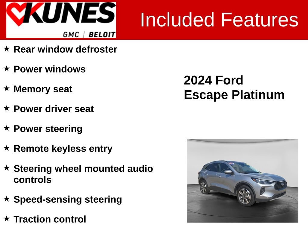 Used 2024 Ford Escape Platinum AWD/4WD image 3