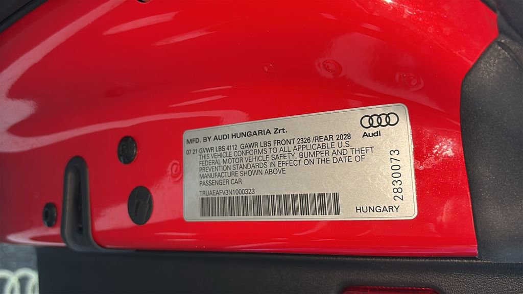 Used 2022 Audi TT 2.0T w/ S Line Competition Package image 32