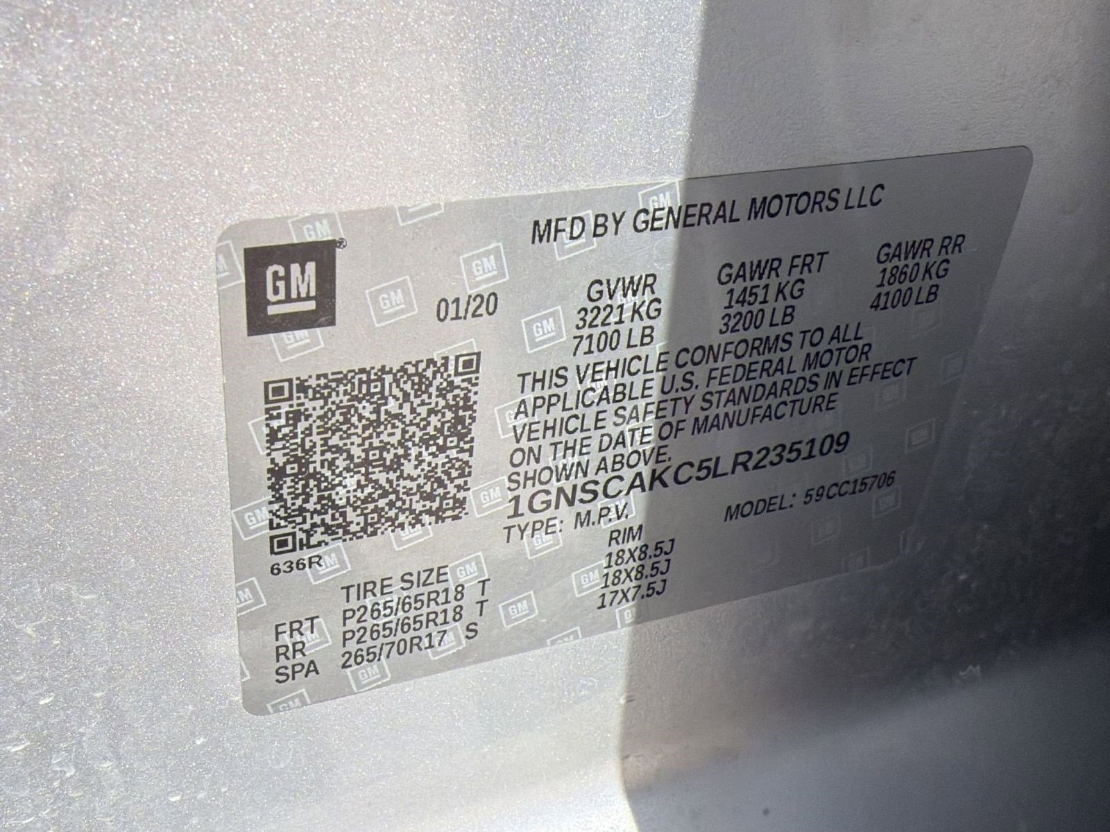 Used 2020 Chevrolet Tahoe LS w/ Enhanced Driver Alert Package image 19