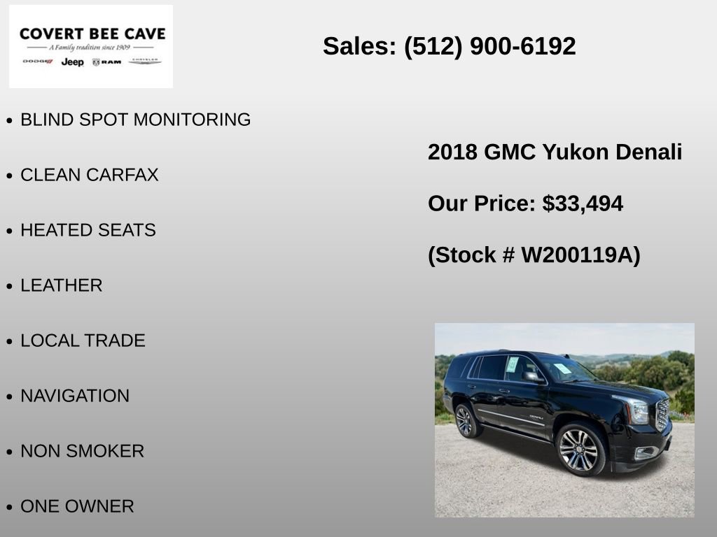 Used 2018 GMC Yukon Denali w/ Denali Ultimate Package RWD image 6