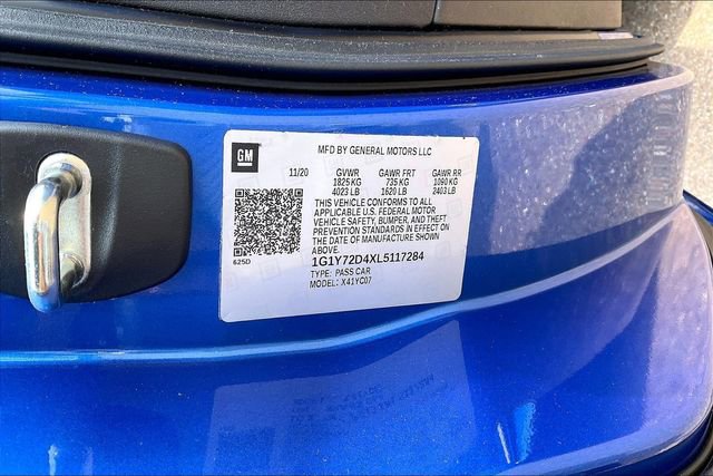 Used 2020 Chevrolet Corvette Stingray Preferred Cpe w/ 2LT Preferred Equipment Group RWD image 14