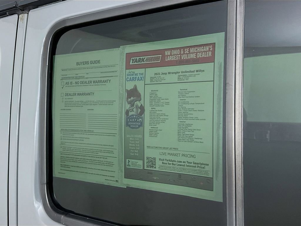 Certified 2021 Jeep Wrangler Unlimited Sport image 16