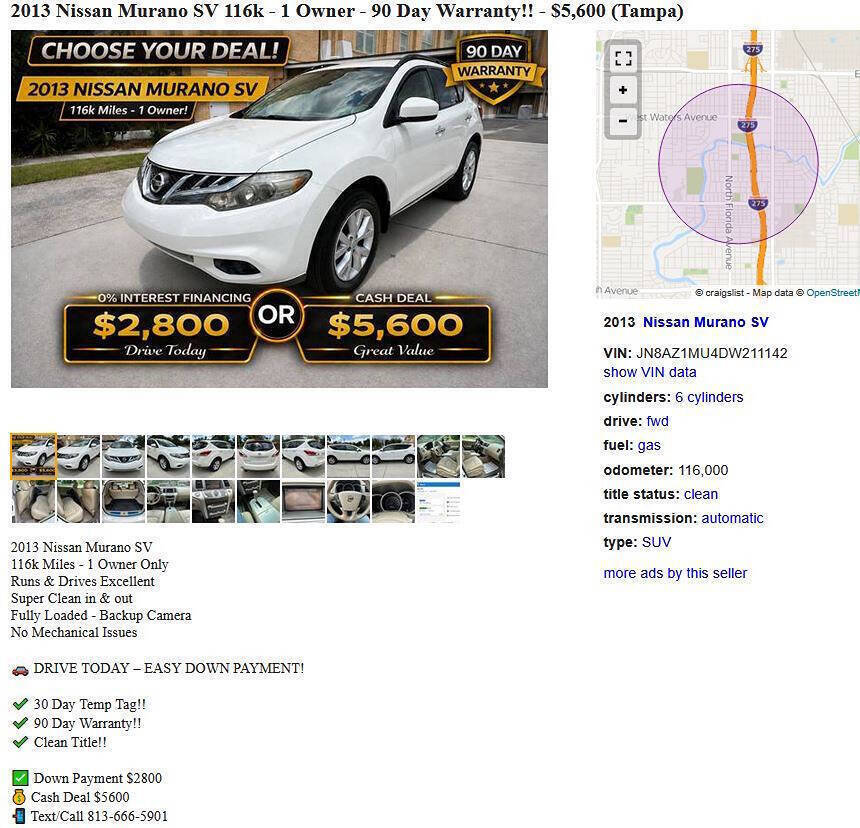 Used 2013 Nissan Murano SV FWD image 22