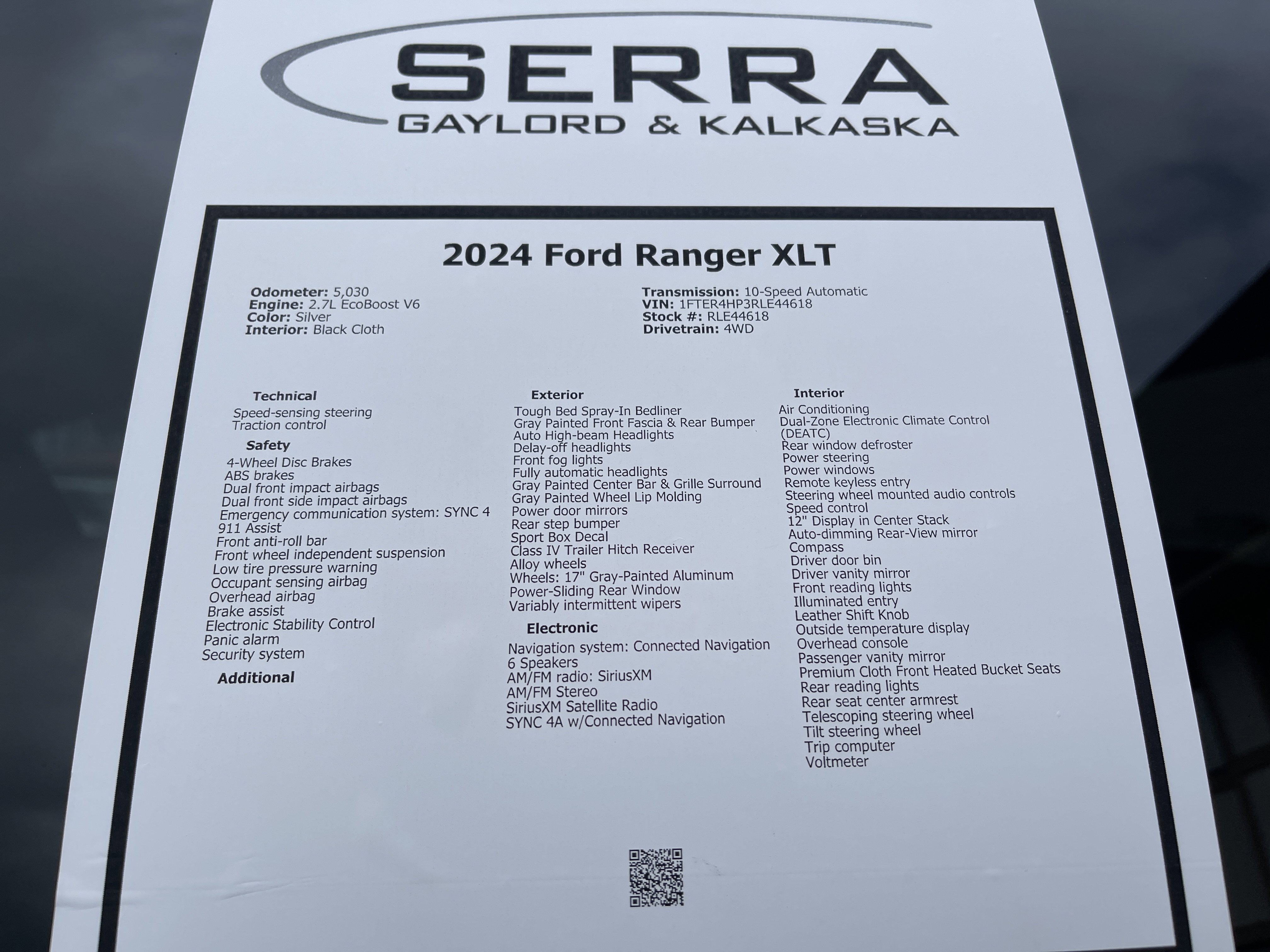 Used 2024 Ford Ranger XLT w/ Equipment Group 301A Mid AWD/4WD image 31