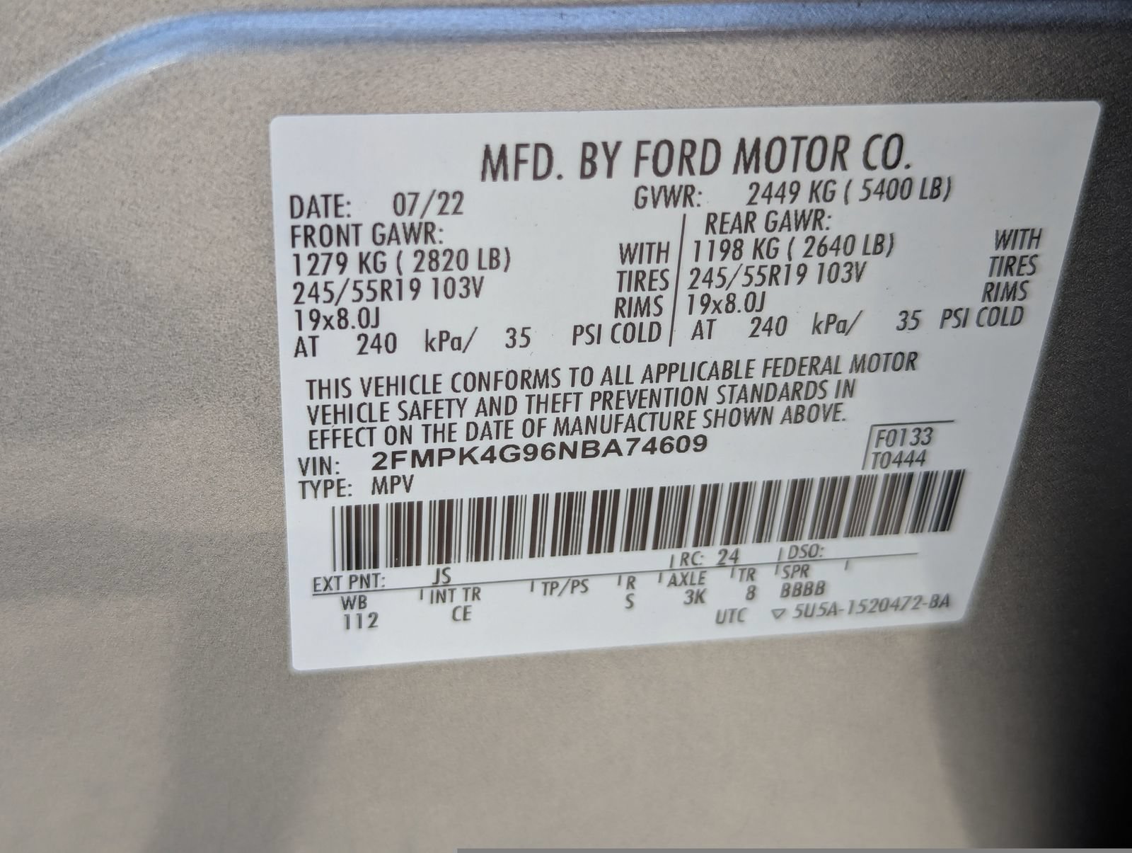 Used 2022 Ford Edge SE w/ Black Appearance Package AWD/4WD image 38