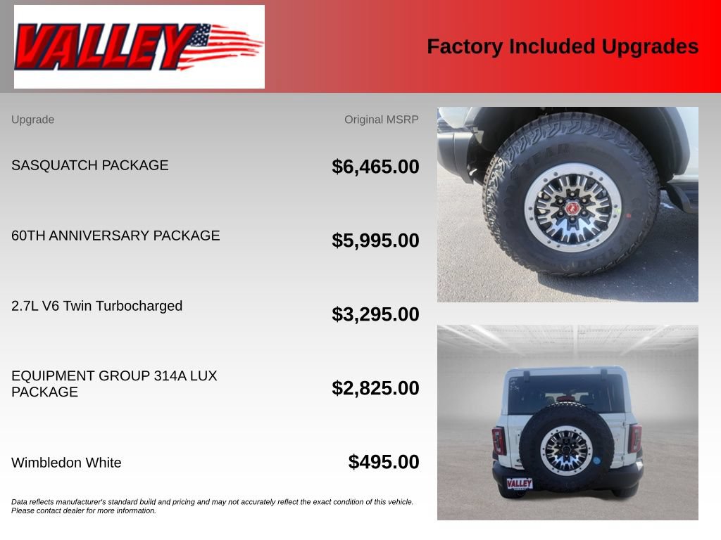 New 2026 Ford Bronco Outer Banks w/ Sasquatch Package AWD/4WD image 4