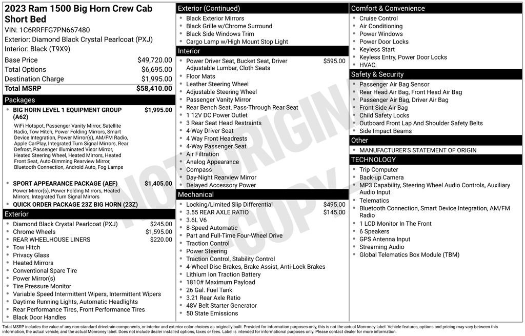 Used 2023 RAM 1500 Big Horn AWD/4WD image 19