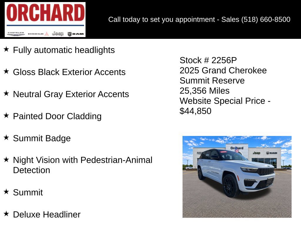 Used 2025 Jeep Grand Cherokee Summit AWD/4WD image 31