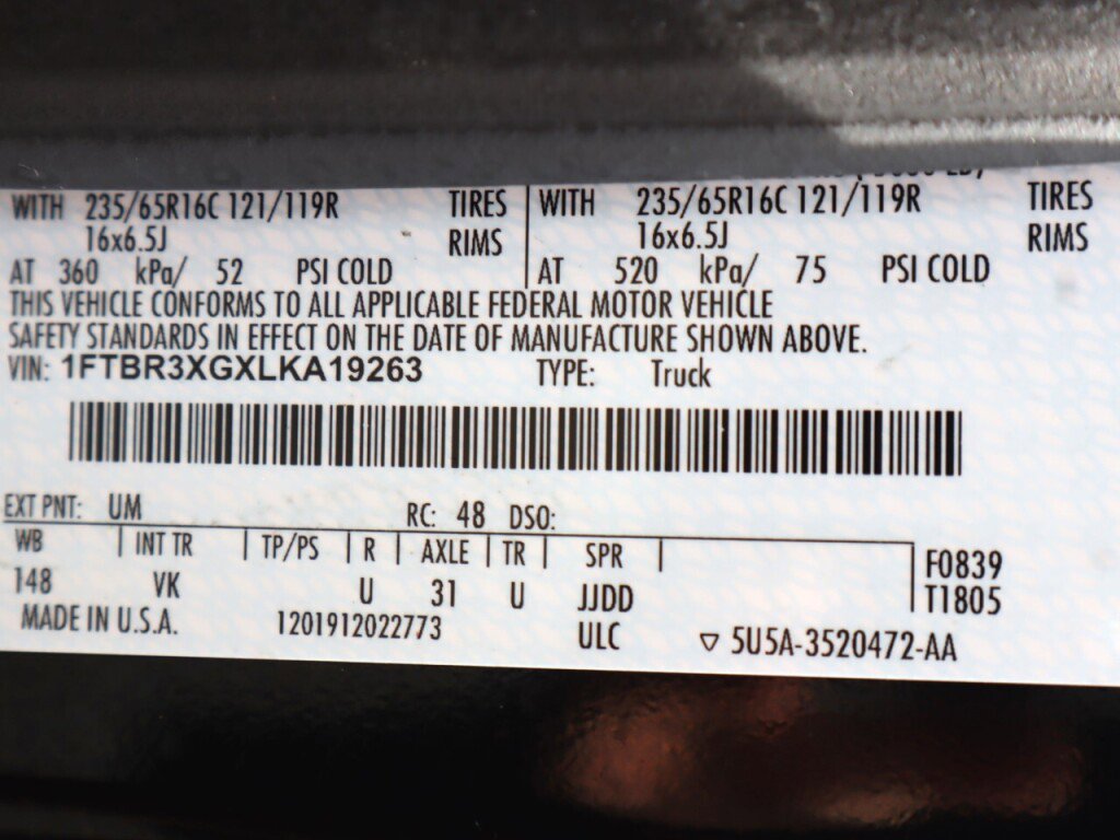 Used 2020 Ford Transit 250 148 High Roof Extended w/ Load Area Protection Package image 39