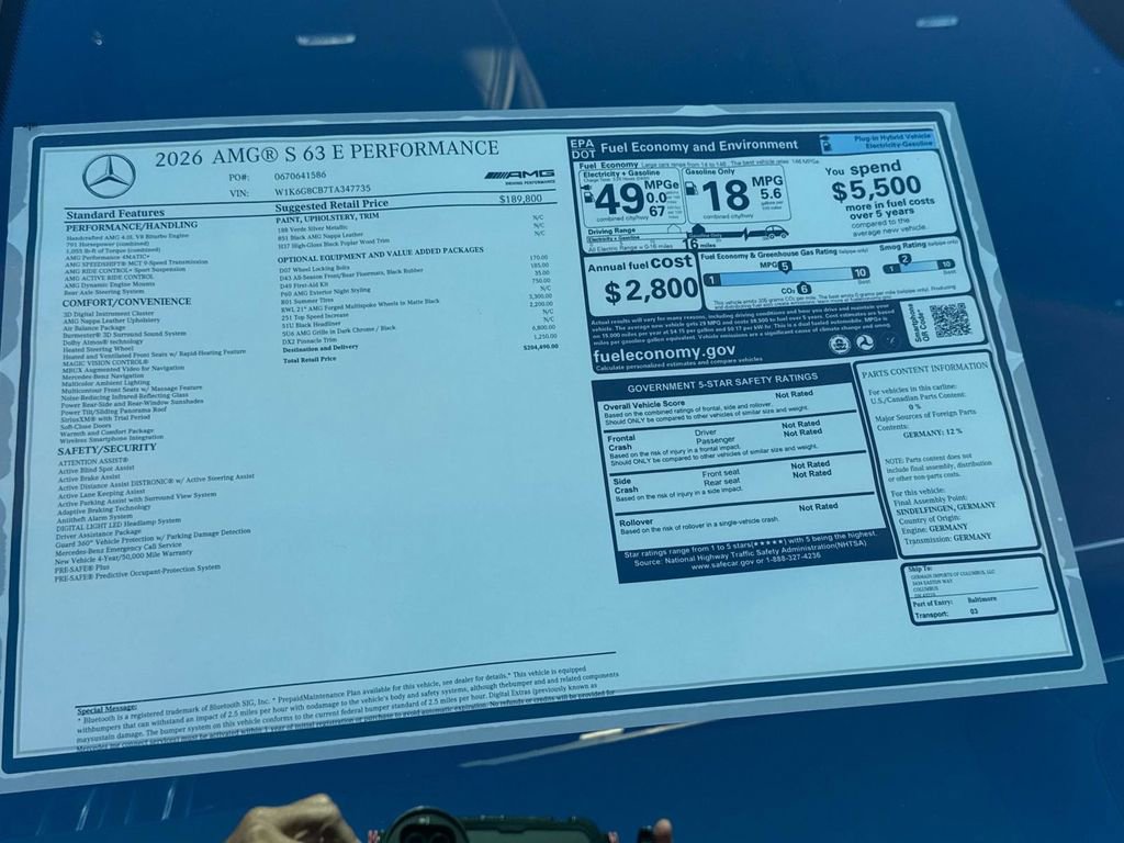 New 2026 Mercedes-Benz S 63 AMG S image 11