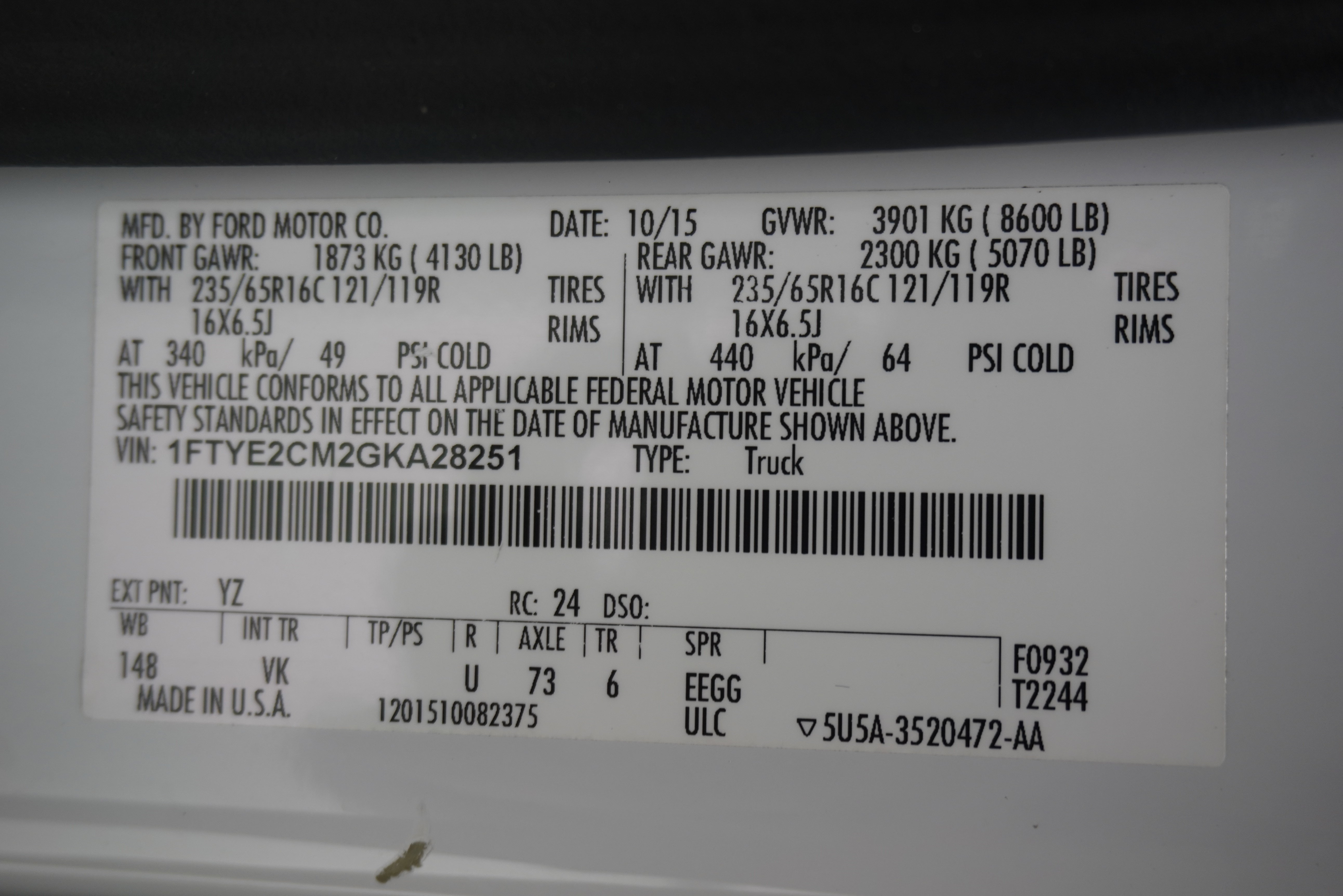 Used 2016 Ford Transit 150 148 Medium Roof RWD image 21