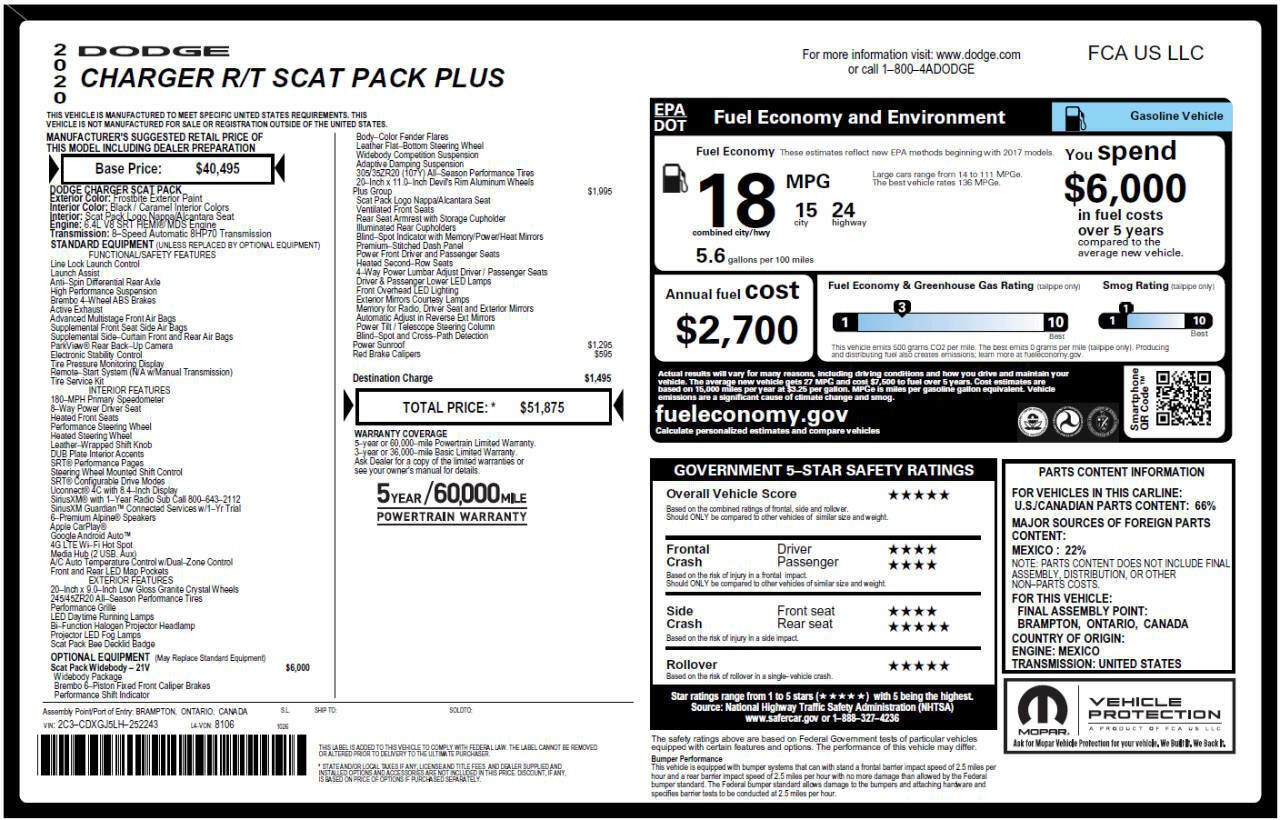 Used 2020 Dodge Charger Scat Pack image 3