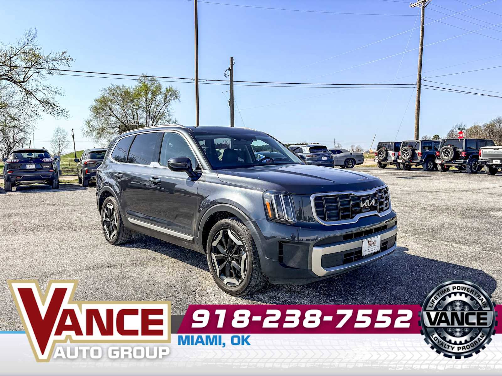Used 2023 Kia Telluride S w/ S Sunroof Package AWD/4WD image 1