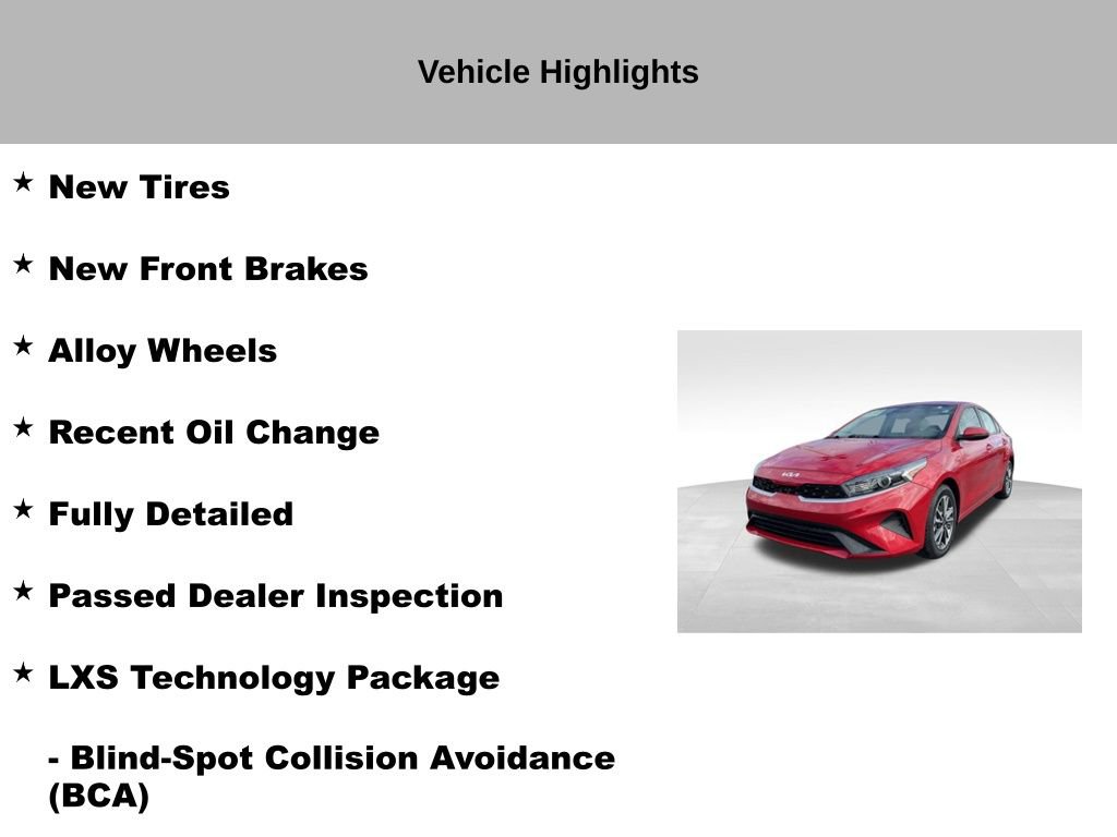 Certified 2023 Kia Forte LXS w/ LXS Technology Package image 10