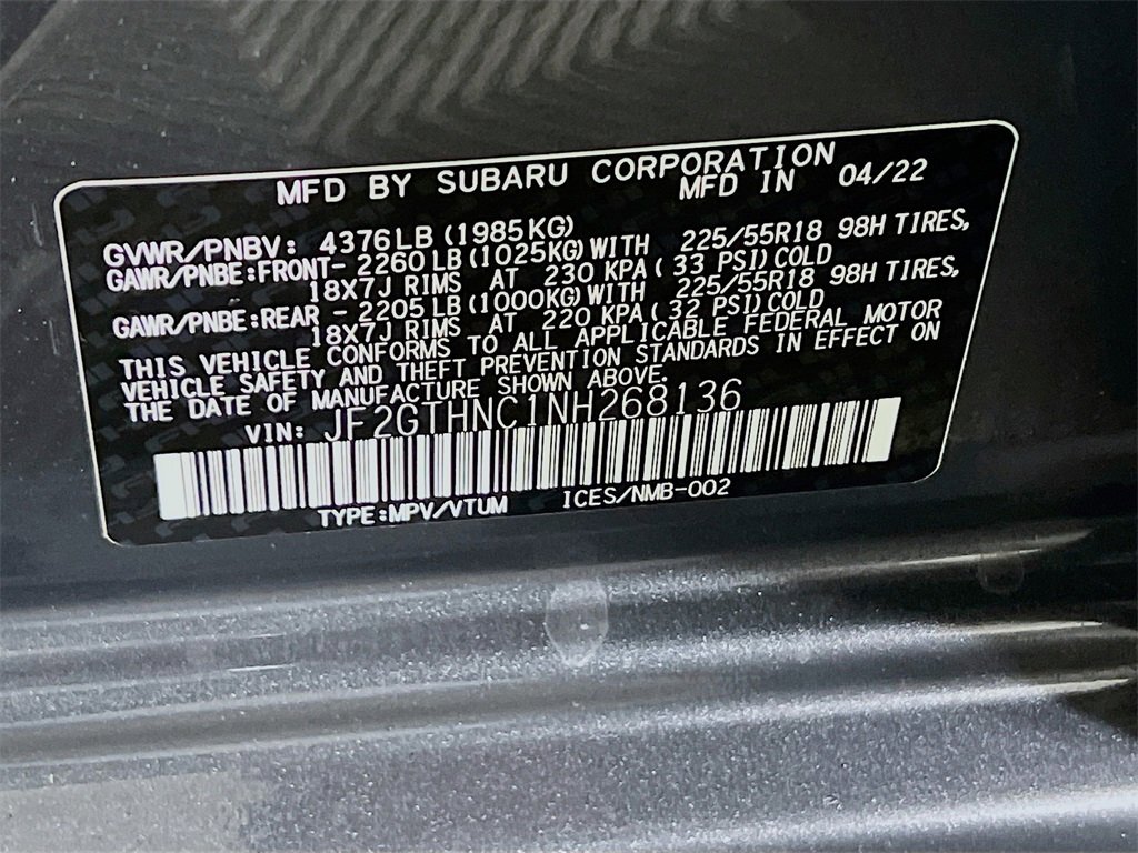 Used 2022 Subaru Crosstrek 2.5i Limited w/ Moonroof Package 2 image 36