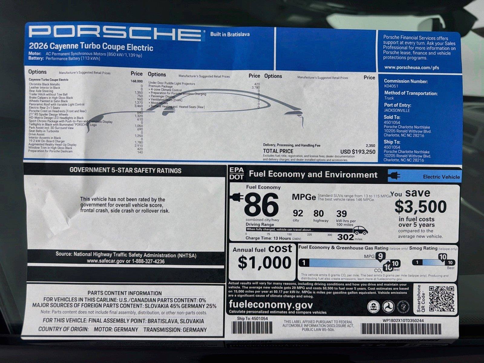 New 2026 Porsche Cayenne Turbo AWD/4WD image 27