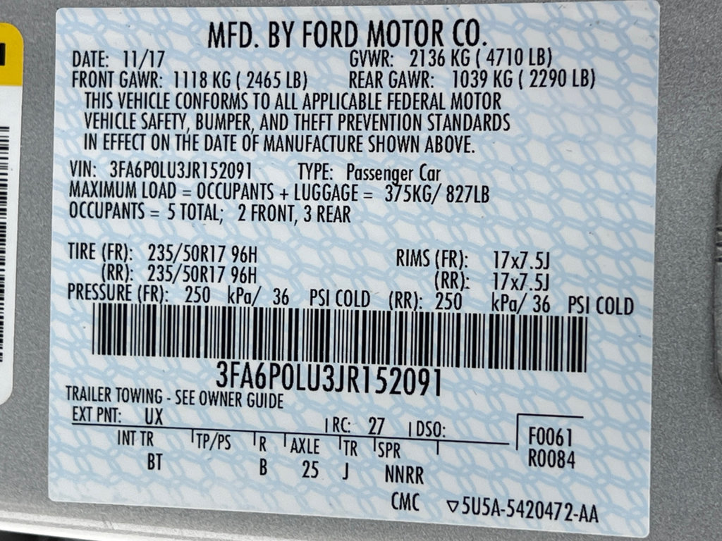 Used 2018 Ford Fusion SE w/ Equipment Group 602A FWD image 24