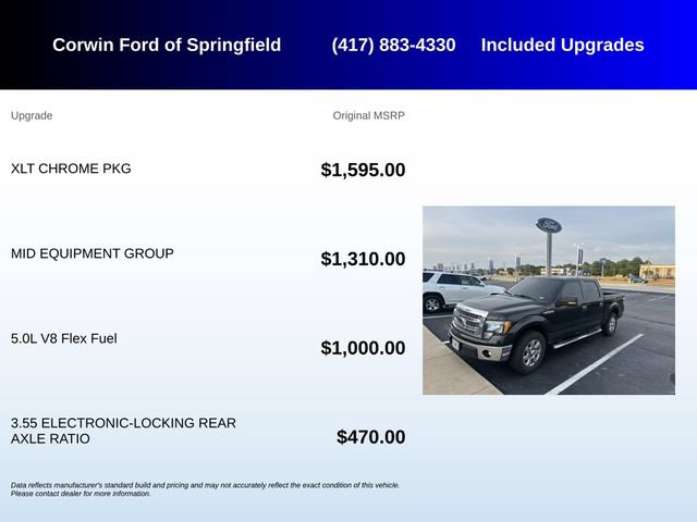 Used 2013 Ford F150 XLT w/ XLT Chrome Pkg RWD image 5