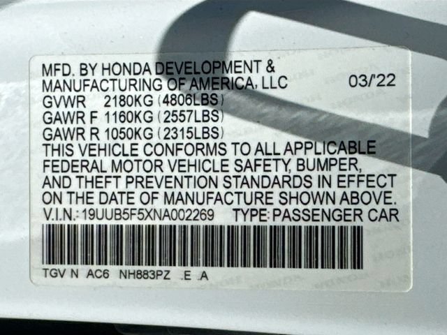 Used 2022 Acura TLX w/ A-SPEC Pkg FWD image 39