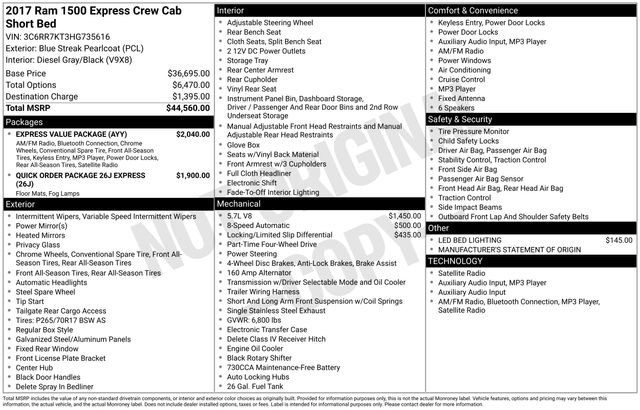 Used 2017 RAM 1500 Express w/ Express Value Package image 31