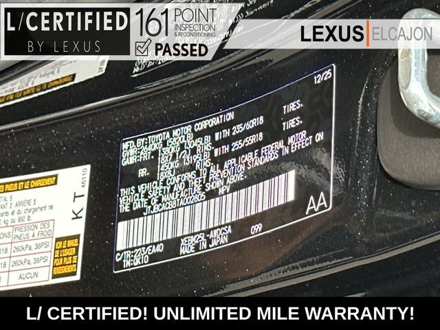 Certified 2026 Lexus RZ 450e AWD w/ Technology Package image 36