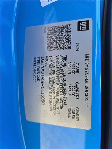 Used 2024 Chevrolet Corvette Stingray Coupe w/ 1LT RWD image 18