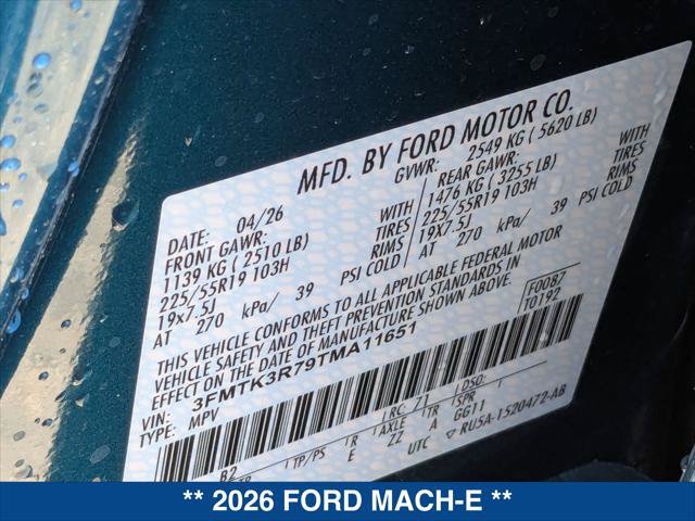 New 2026 Ford Mustang Mach-E Premium w/ Sport Appearance Package RWD image 20