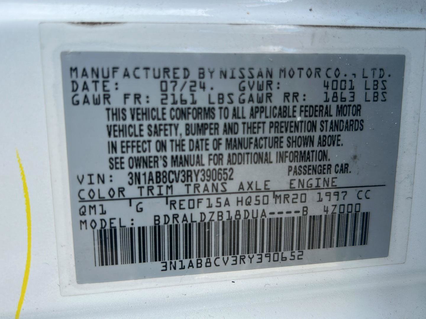 Used 2024 Nissan Sentra SV FWD image 32