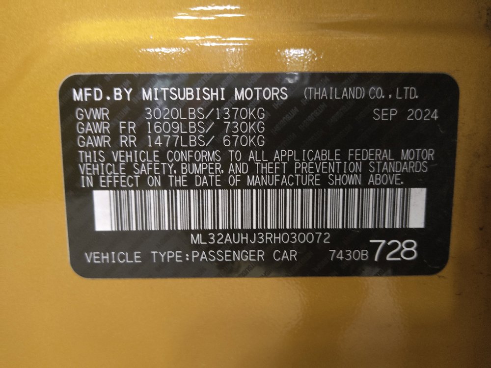 Used 2024 Mitsubishi Mirage ES FWD image 33