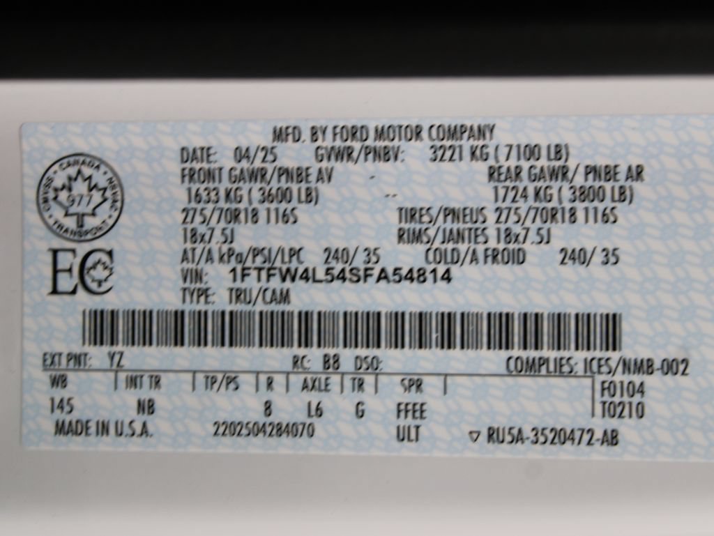 Used 2025 Ford F150 Tremor w/ Equipment Group 402A High AWD/4WD image 83
