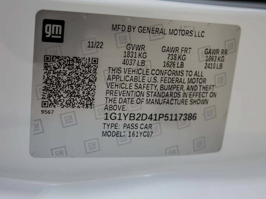 Used 2023 Chevrolet Corvette Stingray Preferred Cpe w/ Battery Protection Package RWD image 26