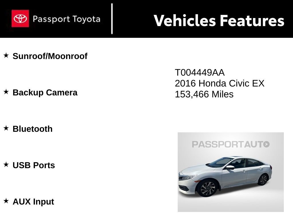 Used 2016 Honda Civic EX image 3