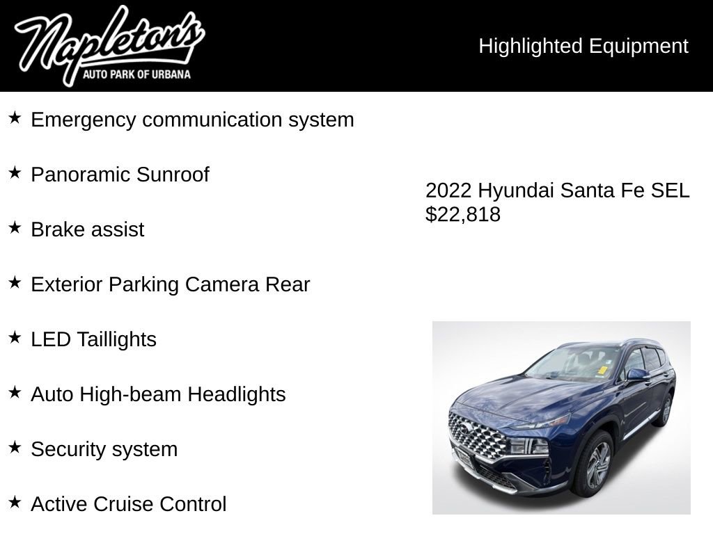 Used 2022 Hyundai Santa Fe SEL w/ Convenience + Premium Package image 6