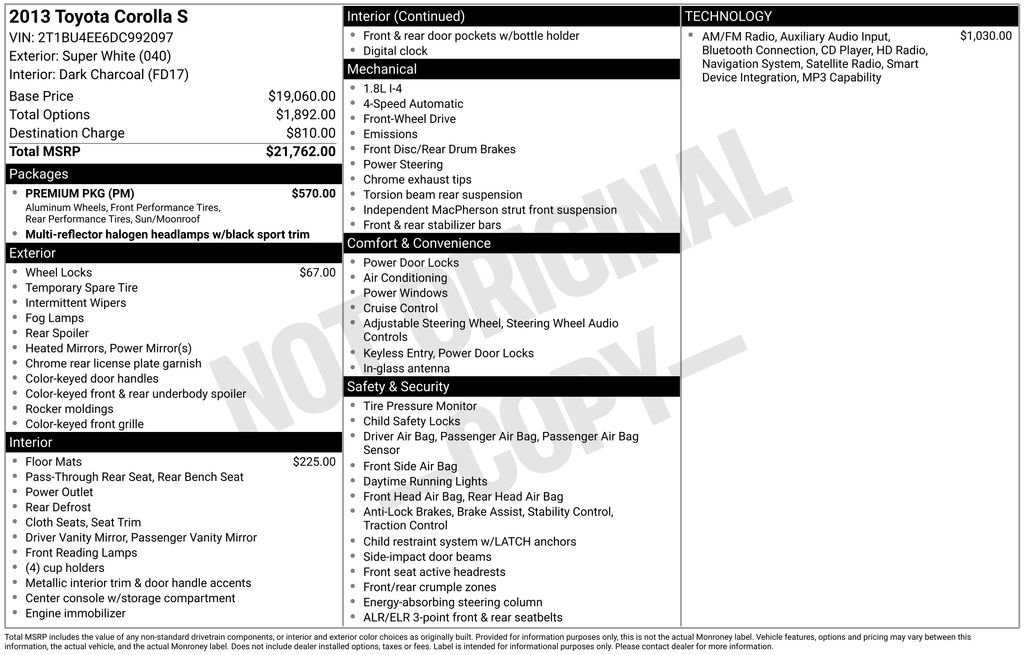 Used 2013 Toyota Corolla S w/ Premium Pkg image 30
