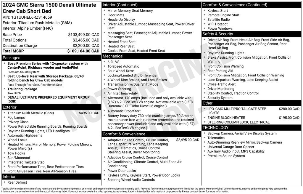 Used 2024 GMC Sierra 1500 Denali Ultimate AWD/4WD image 26