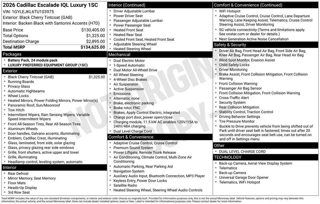 New 2026 Cadillac Escalade IQL Luxury AWD/4WD image 4