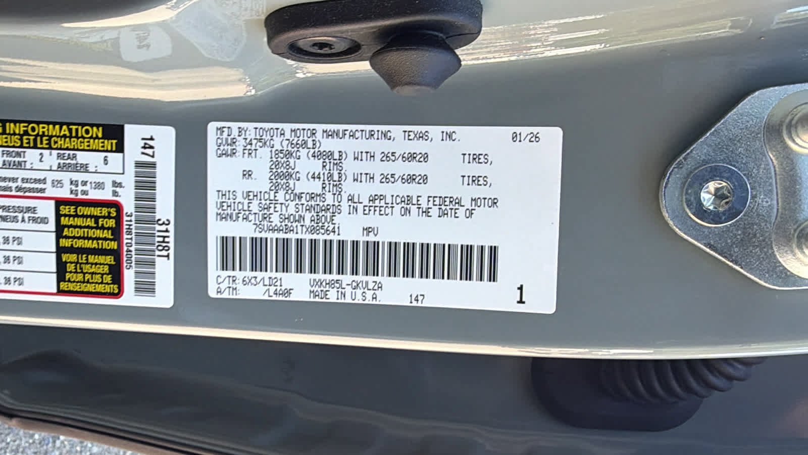 Used 2026 Toyota Sequoia Limited w/ Tow Technology Package AWD/4WD image 21
