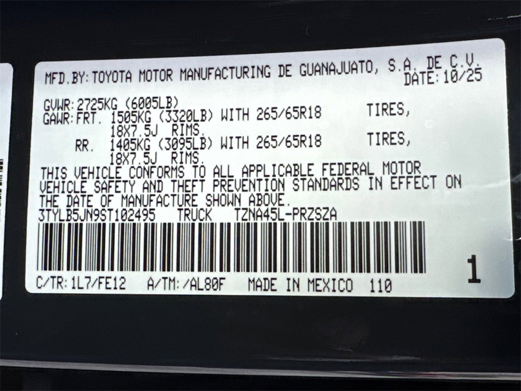 New 2025 Toyota Tacoma TRD Sport image 29