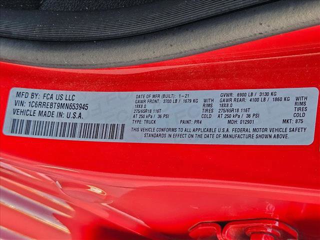 Used 2021 RAM 1500 Big Horn RWD image 23