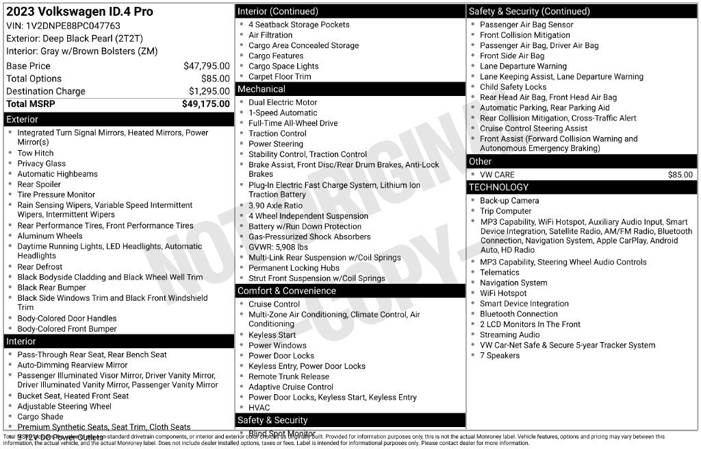 Certified 2023 Volkswagen ID.4 Pro AWD/4WD image 37