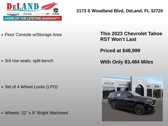 Used 2023 Chevrolet Tahoe RST AWD/4WD image 36