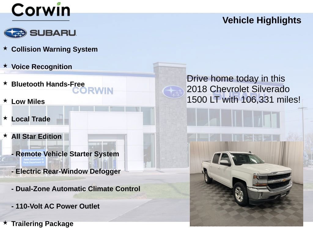 Used 2018 Chevrolet Silverado 1500 LT w/ All Star Edition image 6