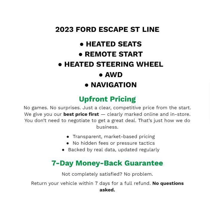 Used 2023 Ford Escape ST-Line w/ Tech Pack #1 image 2