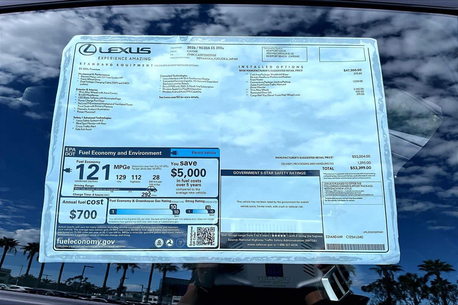 New 2026 Lexus ES 350e w/ Convenience Package FWD image 22
