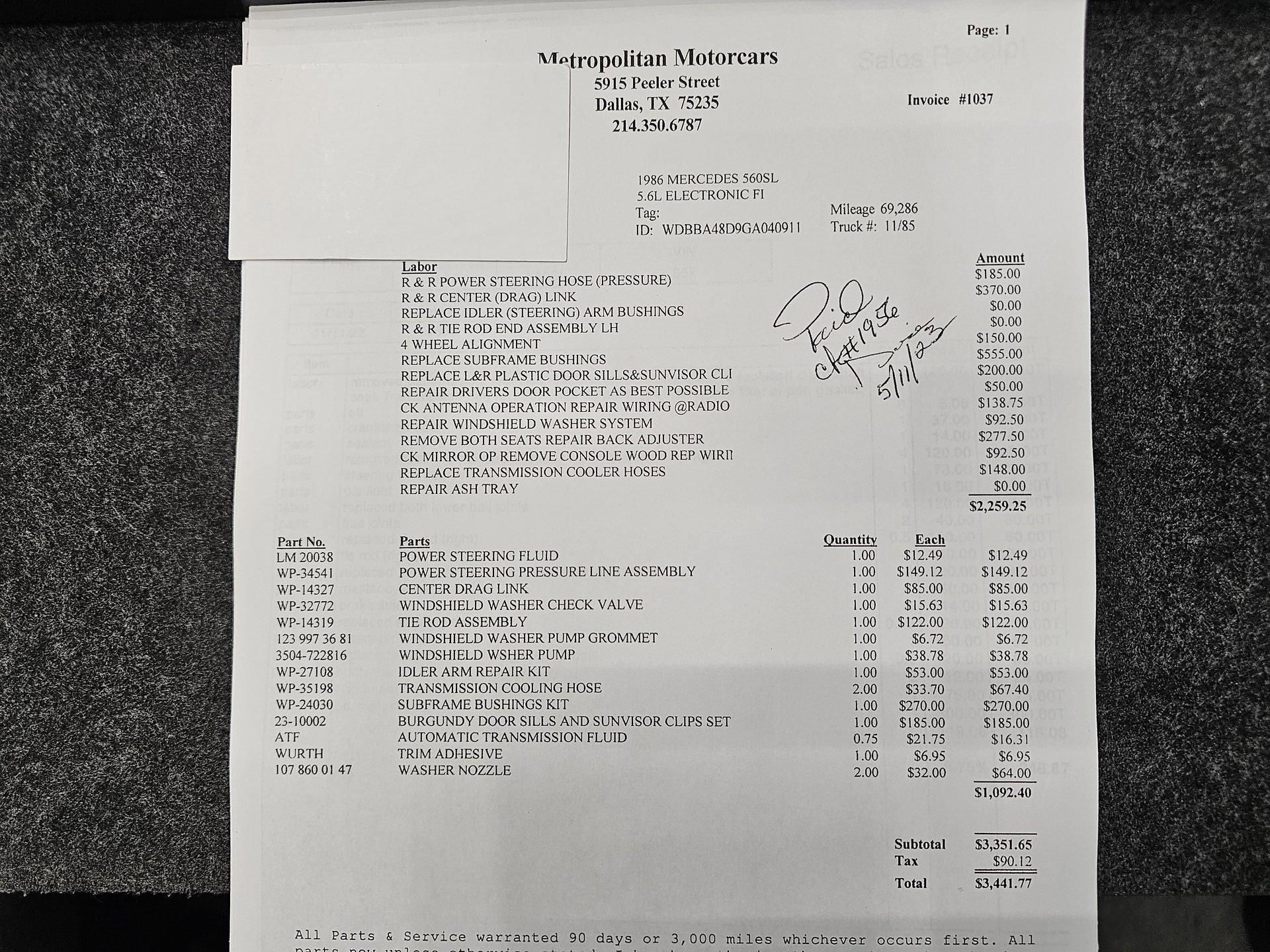 Used 1986 Mercedes-Benz 560 SL image 54