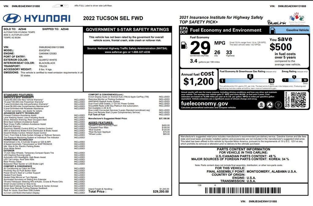 Used 2022 Hyundai Tucson SEL image 3
